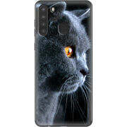 Чехол BoxFace Samsung Galaxy A21 (A215) English cat