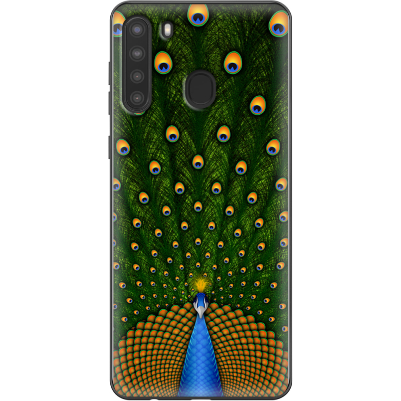 Чехол BoxFace Samsung Galaxy A21 (A215) Peacocks Tail