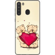 Чехол BoxFace Samsung Galaxy A21 (A215) Teddy Bear Love
