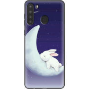 Чехол BoxFace Samsung Galaxy A21 (A215) Moon Bunny