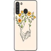 Чехол BoxFace Samsung Galaxy A21 (A215) Flower Hands