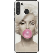 Чехол BoxFace Samsung Galaxy A21 (A215) Marilyn Monroe Bubble Gum