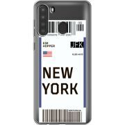 Прозрачный чехол BoxFace Samsung Galaxy A21 (A215) Ticket New York