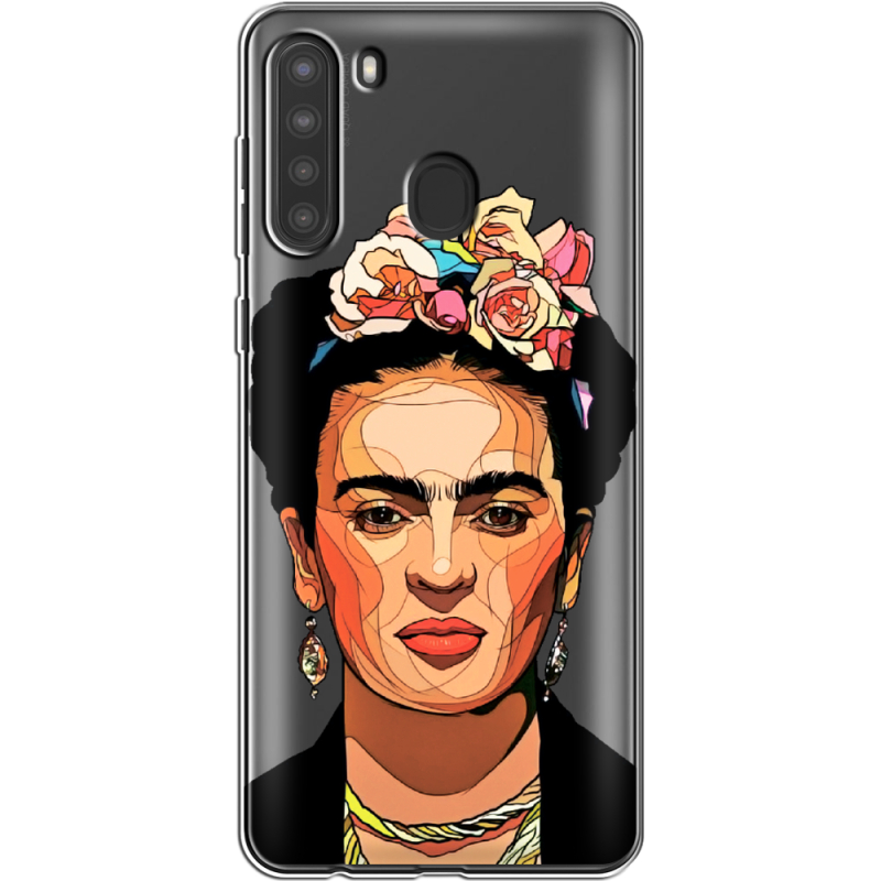 Прозрачный чехол BoxFace Samsung Galaxy A21 (A215) Фрида Кало