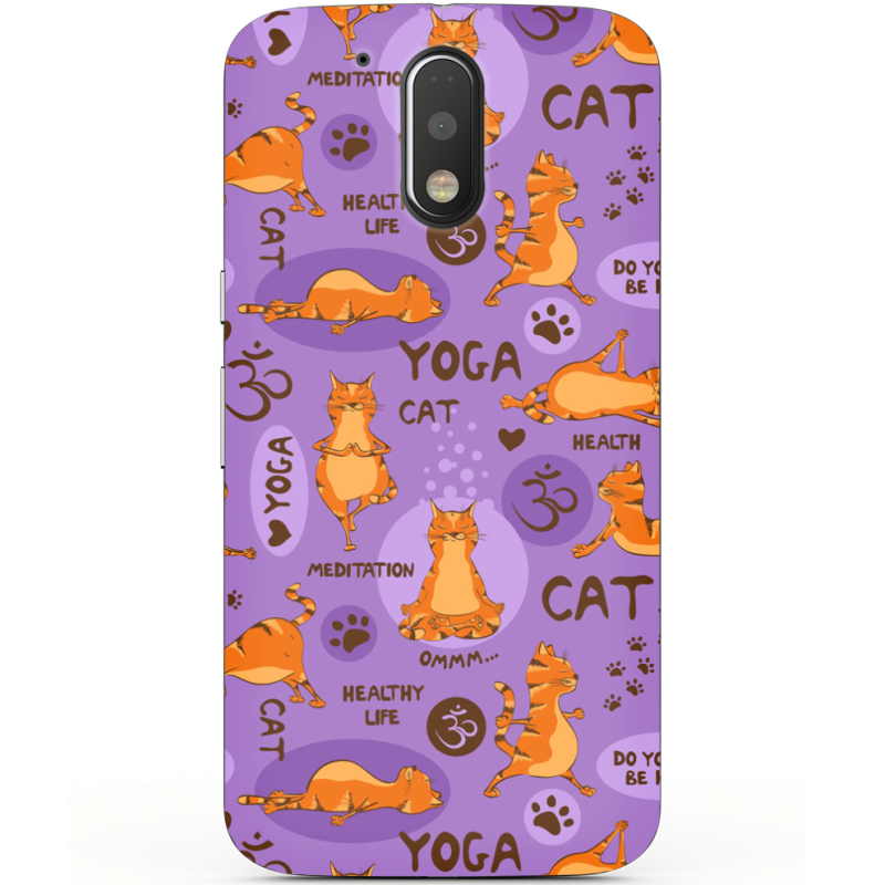 Чехол Uprint Motorola Moto G4 Plus XT1642 Yoga Cat