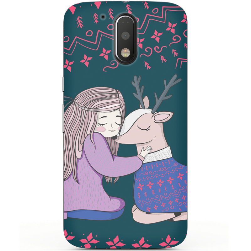 Чехол Uprint Motorola Moto G4 Plus XT1642 Girl and deer