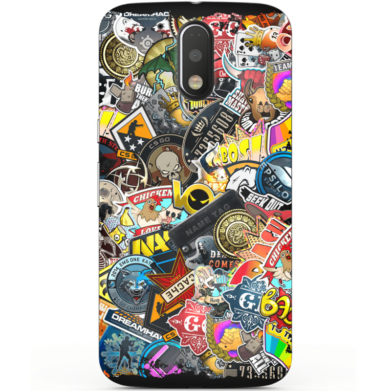 Чехол Uprint Motorola Moto G4 Plus XT1642 CS:Go Stickerbombing