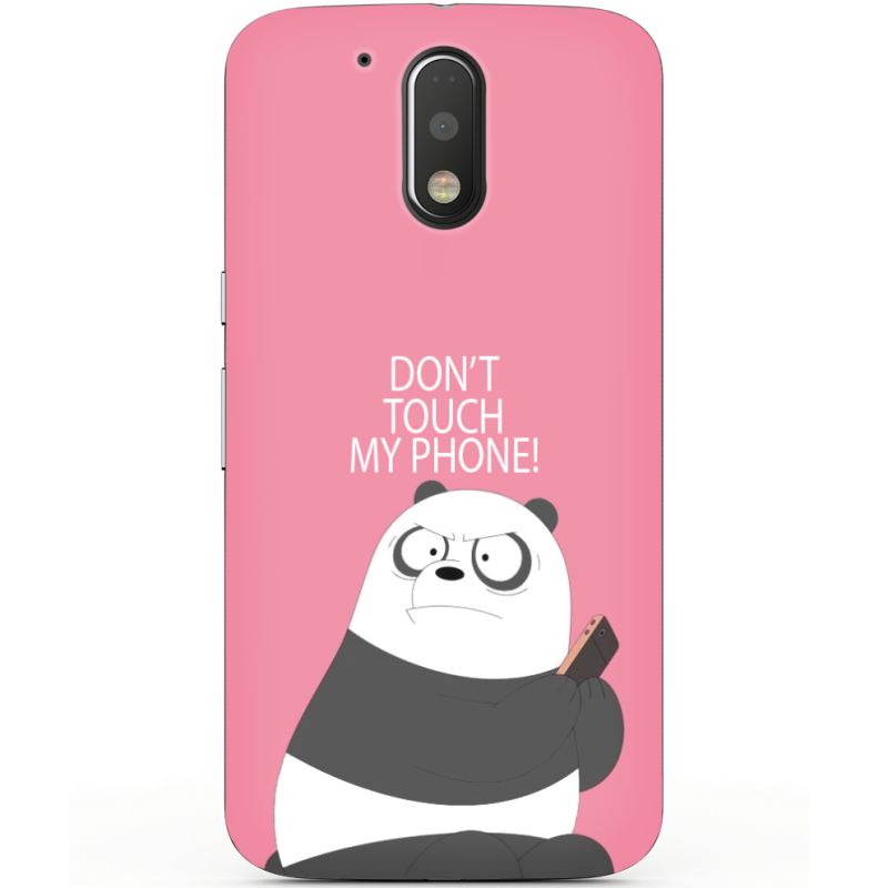 Чехол Uprint Motorola Moto G4 Plus XT1642 Dont Touch My Phone Panda