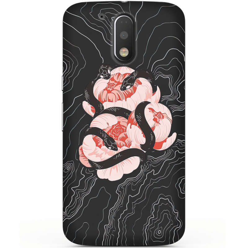 Чехол Uprint Motorola Moto G4 Plus XT1642 Snake Rose