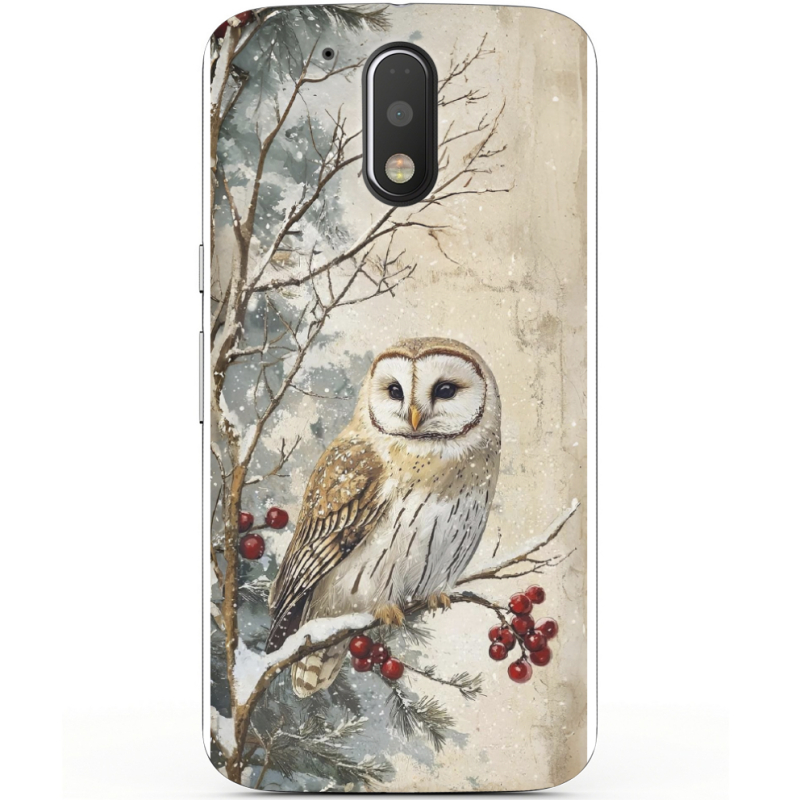 Чехол Uprint Motorola Moto G4 Plus XT1642 Christmas Owl