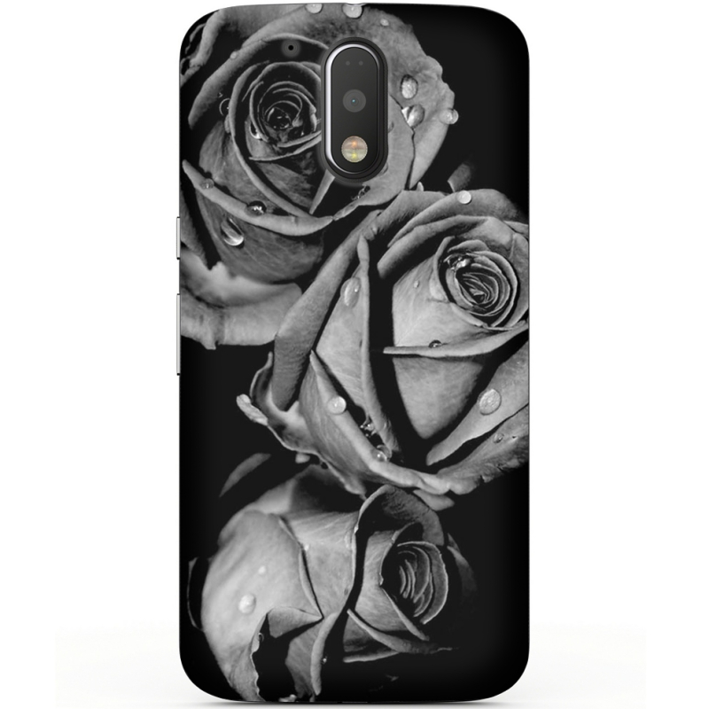 Чехол Uprint Motorola Moto G4 Plus XT1642 Black and White Roses