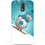 Чехол Uprint Motorola Moto G4 Plus XT1642 Skier Snowman