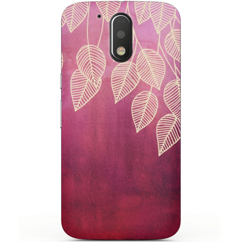 Чехол Uprint Motorola Moto G4 Plus XT1642 Gold Leaves