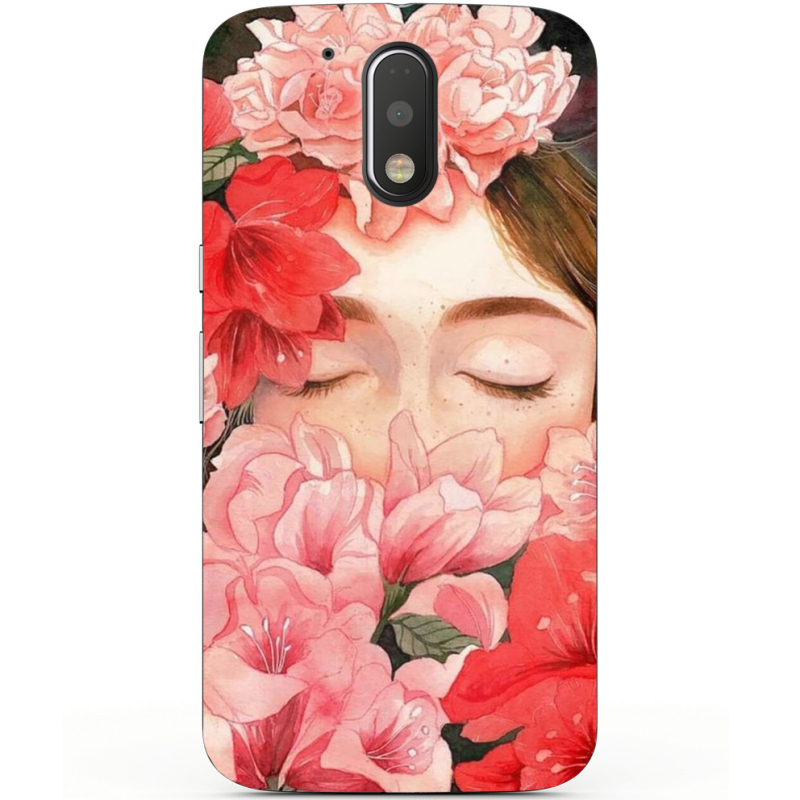 Чехол Uprint Motorola Moto G4 Plus XT1642 Girl in Flowers