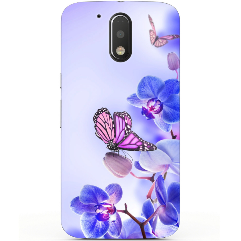 Чехол Uprint Motorola Moto G4 Plus XT1642 Orchids and Butterflies