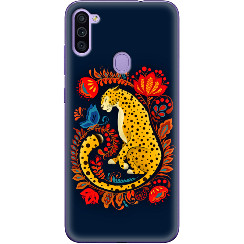 Чехол BoxFace Samsung Galaxy M11 (M115) Petrykivka Leopard