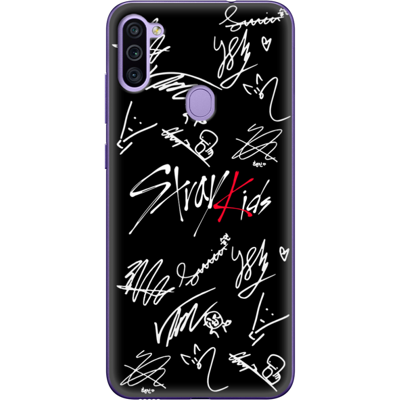 Чехол BoxFace Samsung Galaxy M11 (M115) Stray Kids автограф
