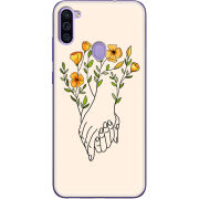 Чехол BoxFace Samsung Galaxy M11 (M115) Flower Hands