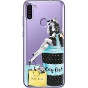 Прозрачный чехол BoxFace Samsung Galaxy M11 (M115) City Girl