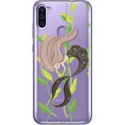 Прозрачный чехол BoxFace Samsung Galaxy M11 (M115) Cute Mermaid