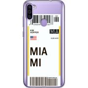 Прозрачный чехол BoxFace Samsung Galaxy M11 (M115) Ticket Miami