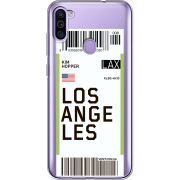 Прозрачный чехол BoxFace Samsung Galaxy M11 (M115) Ticket Los Angeles