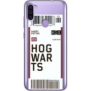 Прозрачный чехол BoxFace Samsung Galaxy M11 (M115) Ticket Hogwarts