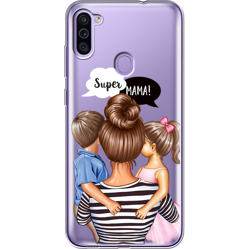 Прозрачный чехол BoxFace Samsung Galaxy M11 (M115) Super Mama