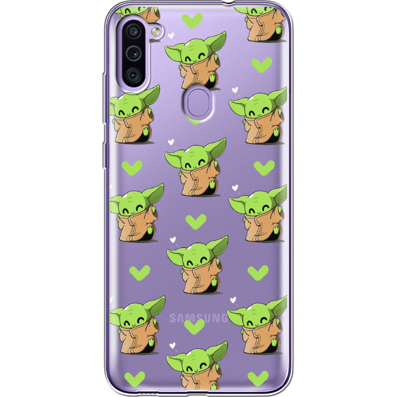 Прозрачный чехол BoxFace Samsung Galaxy M11 (M115) Pattern Baby Yoda