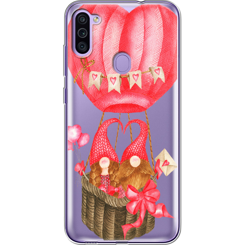 Прозрачный чехол BoxFace Samsung Galaxy M11 (M115) Valentine Dwarfs