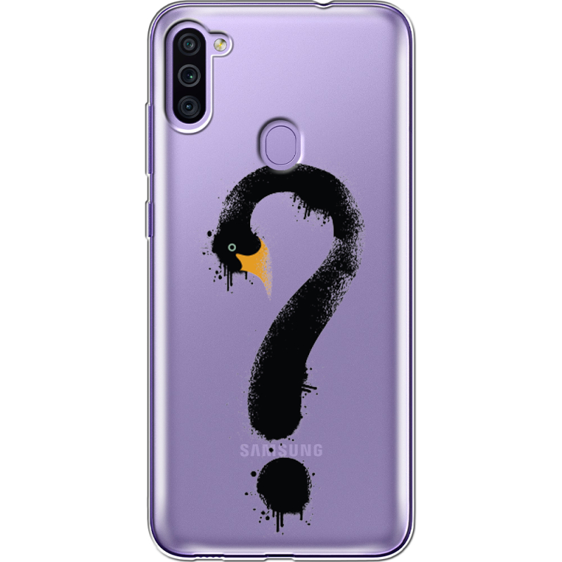 Прозрачный чехол BoxFace Samsung Galaxy M11 (M115) Swan question