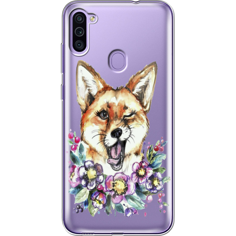 Прозрачный чехол BoxFace Samsung Galaxy M11 (M115) Winking Fox