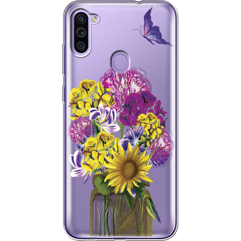 Прозрачный чехол BoxFace Samsung Galaxy M11 (M115) My Bouquet