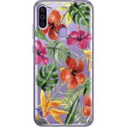 Прозрачный чехол BoxFace Samsung Galaxy M11 (M115) Tropical Flowers