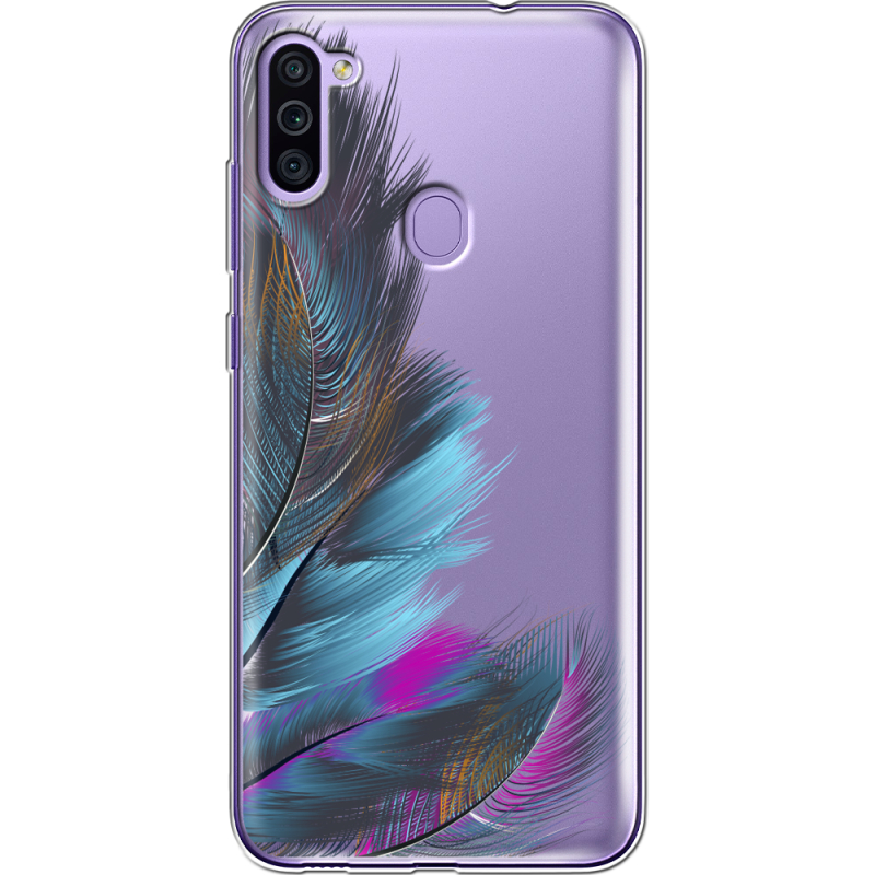 Прозрачный чехол BoxFace Samsung Galaxy M11 (M115) Feathers