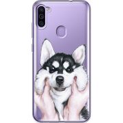 Прозрачный чехол BoxFace Samsung Galaxy M11 (M115) Husky