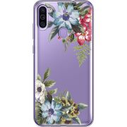 Прозрачный чехол BoxFace Samsung Galaxy M11 (M115) Floral