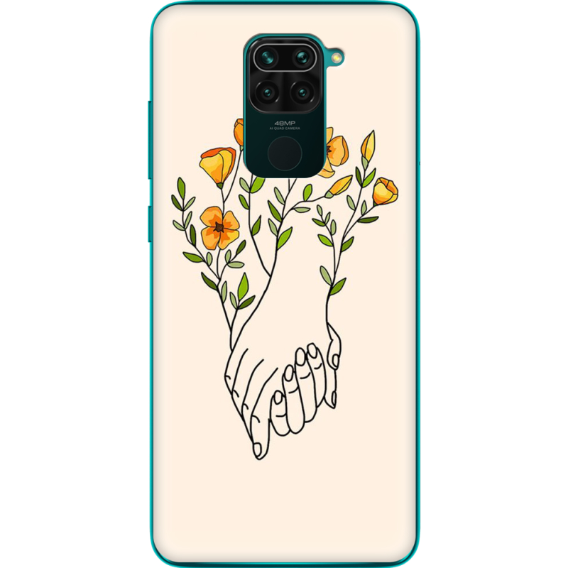 Чехол BoxFace Xiaomi Redmi Note 9 Flower Hands