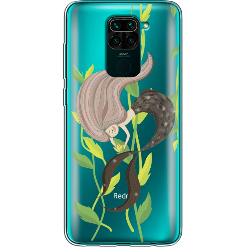 Прозрачный чехол BoxFace Xiaomi Redmi Note 9 Cute Mermaid