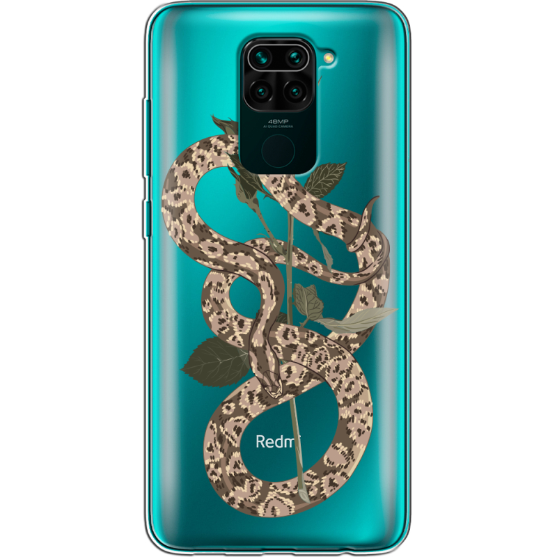 Прозрачный чехол BoxFace Xiaomi Redmi Note 9 Glamor Snake