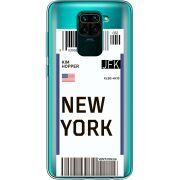 Прозрачный чехол BoxFace Xiaomi Redmi Note 9 Ticket New York