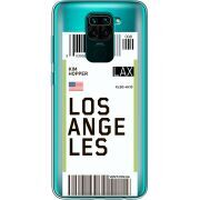 Прозрачный чехол BoxFace Xiaomi Redmi Note 9 Ticket Los Angeles