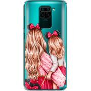 Прозрачный чехол BoxFace Xiaomi Redmi Note 9 Mouse Girls