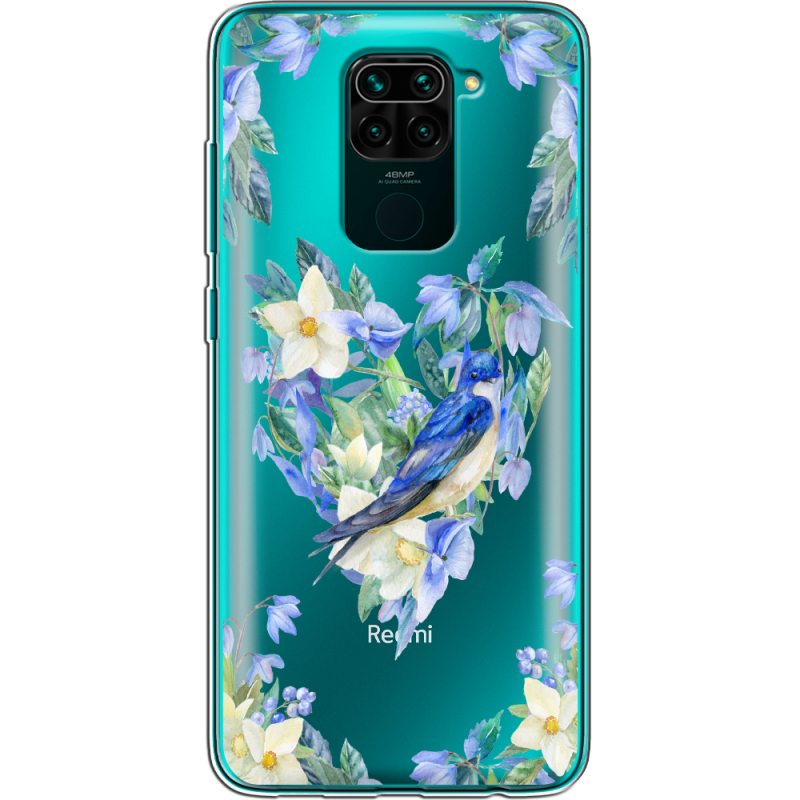 Прозрачный чехол BoxFace Xiaomi Redmi Note 9 Spring Bird