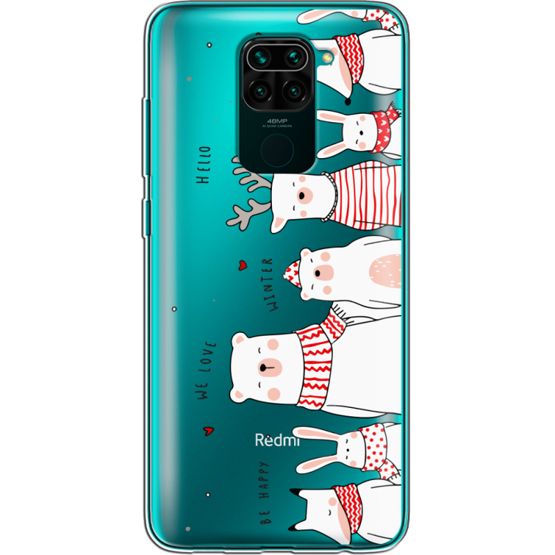 Прозрачный чехол BoxFace Xiaomi Redmi Note 9 The Friendly Beasts