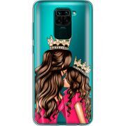 Прозрачный чехол BoxFace Xiaomi Redmi Note 9 Queen and Princess