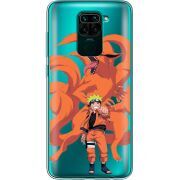 Прозрачный чехол BoxFace Xiaomi Redmi Note 9 Naruto and Kurama