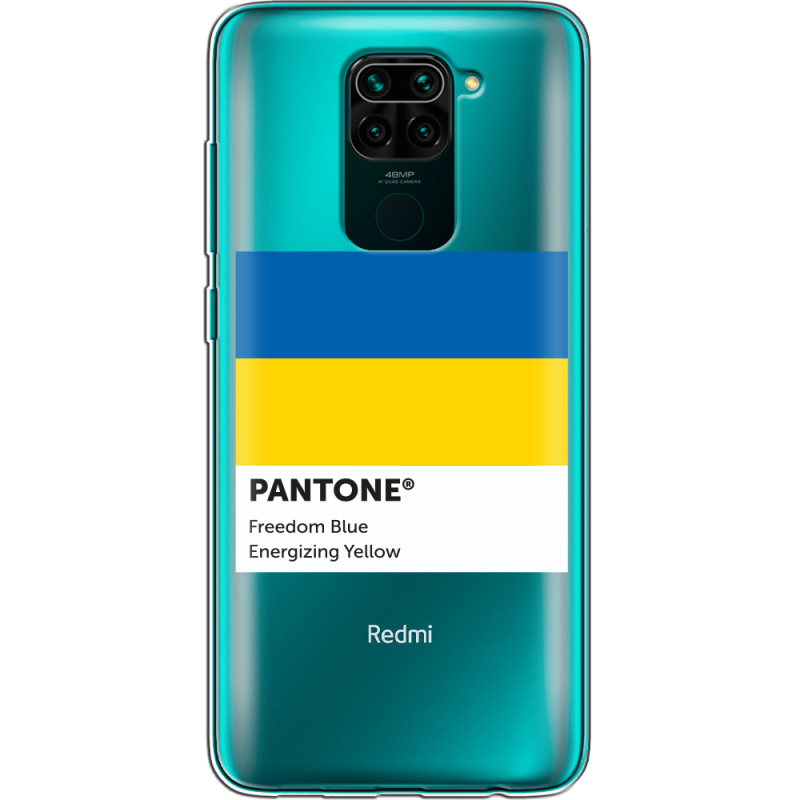 Прозрачный чехол BoxFace Xiaomi Redmi Note 9 Pantone вільний синій