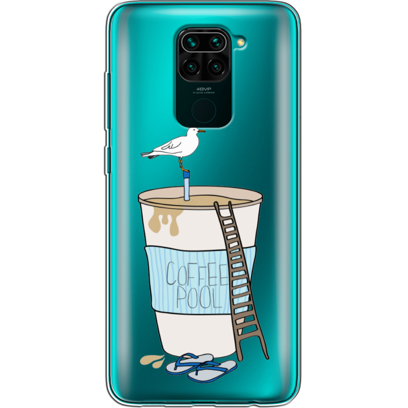 Прозрачный чехол BoxFace Xiaomi Redmi Note 9 Segull in Cofee Pool