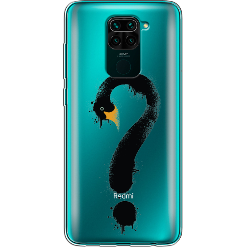 Прозрачный чехол BoxFace Xiaomi Redmi Note 9 Swan question